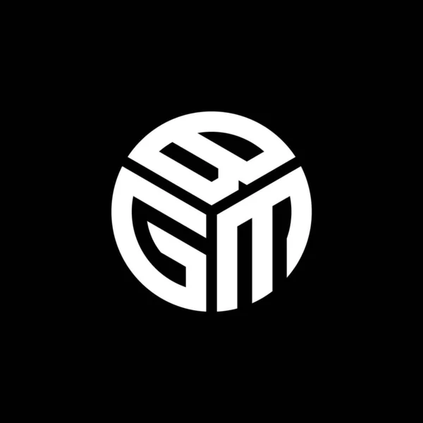 Bgm Letter Logo Design Auf Schwarzem Hintergrund Bgm Kreative Initialen — Stockvektor