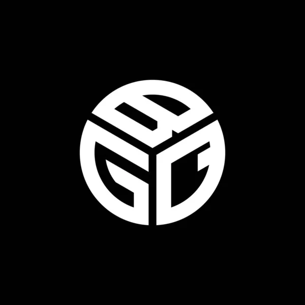 Дизайн Логотипа Буквы Bgq Черном Фоне Концепция Логотипа Bgq Creative — стоковый вектор
