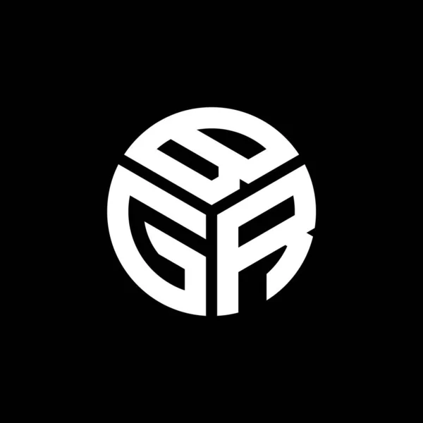 Σχεδιασμός Λογότυπου Γράμματος Bgr Μαύρο Φόντο Έννοια Λογοτύπου Δημιουργικά Αρχικά — Διανυσματικό Αρχείο