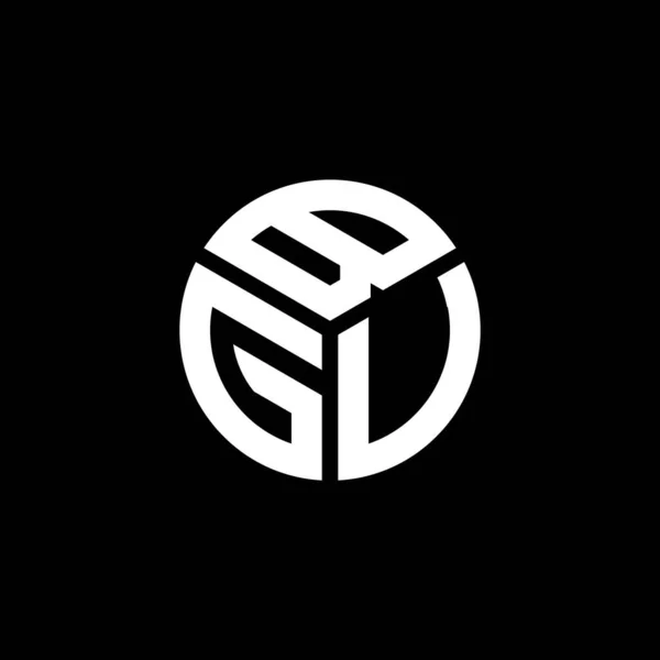 黒を基調としたBguのレターロゴデザイン Bugクリエイティブイニシャルレターロゴコンセプト Buu手紙のデザイン — ストックベクタ