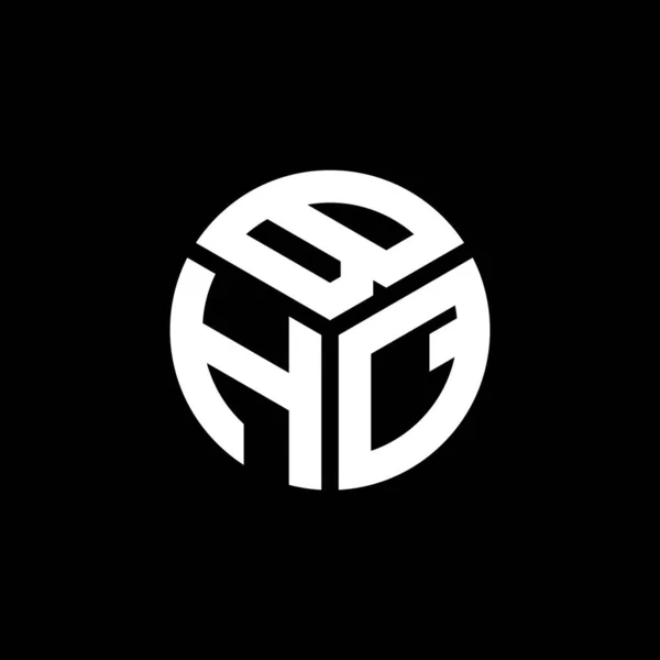 Bhq Дизайн Логотипу Літер Чорному Тлі Творчі Ініціали Bhq Мають — стоковий вектор