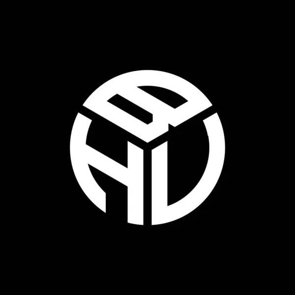 Projekt Logo Litery Bhv Czarnym Tle Bhv Twórcze Inicjały Koncepcja — Wektor stockowy