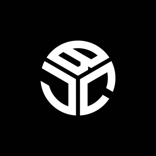 Siyah Arka Planda Bjc Harf Logosu Tasarımı Bjc Yaratıcı Harflerin — Stok Vektör