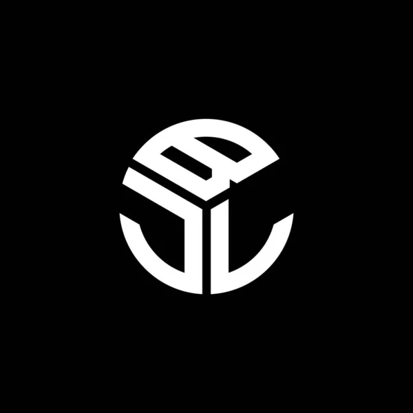 Projekt Logo Litery Bjl Czarnym Tle Kreatywne Inicjały Bjl Koncepcja — Wektor stockowy