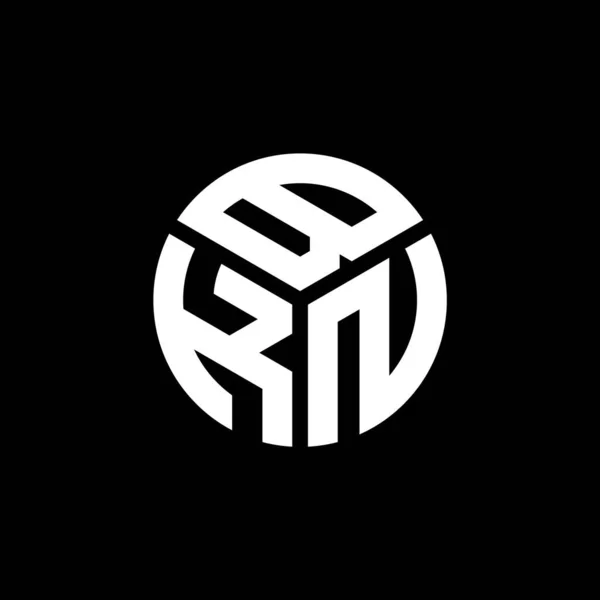 Design Logotipo Letra Bkn Fundo Preto Bkn Iniciais Criativas Conceito — Vetor de Stock