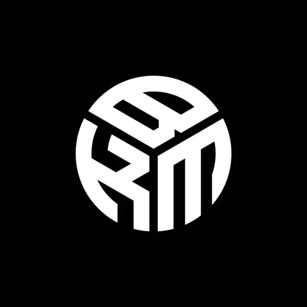 Bkm Letter Logo Design Black Background Bkm Creative Initials Letter — Stock Vector