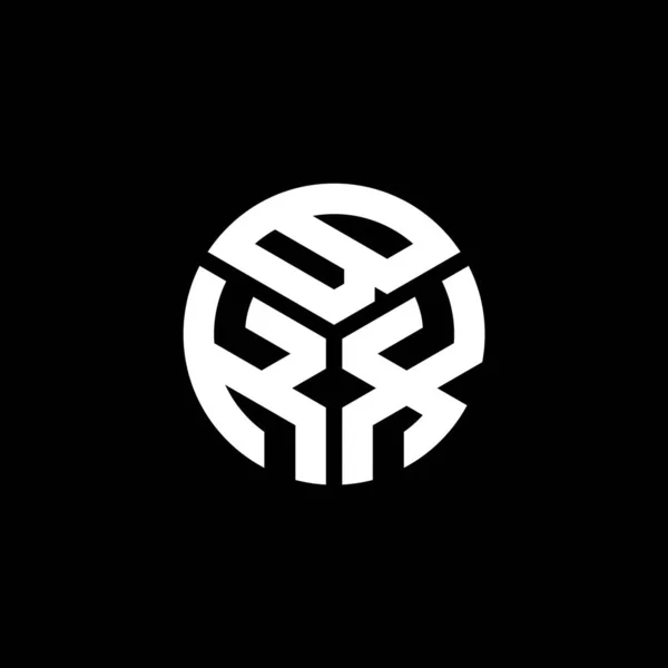 Diseño Del Logotipo Letra Bkx Sobre Fondo Negro Bkx Iniciales — Vector de stock