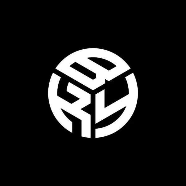 黒の背景にBkyの手紙のロゴデザイン Bkyクリエイティブイニシャルレターロゴコンセプト Bky手紙デザイン — ストックベクタ