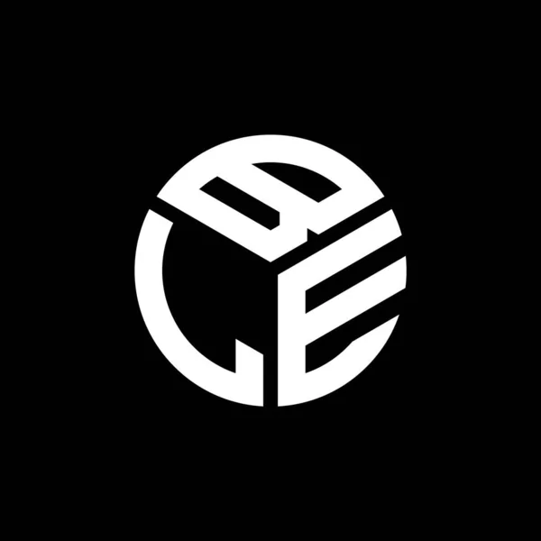 ブラックを基調としたBleレターロゴデザイン Ble創造的なイニシャルの手紙のロゴコンセプト Bleレターデザイン — ストックベクタ