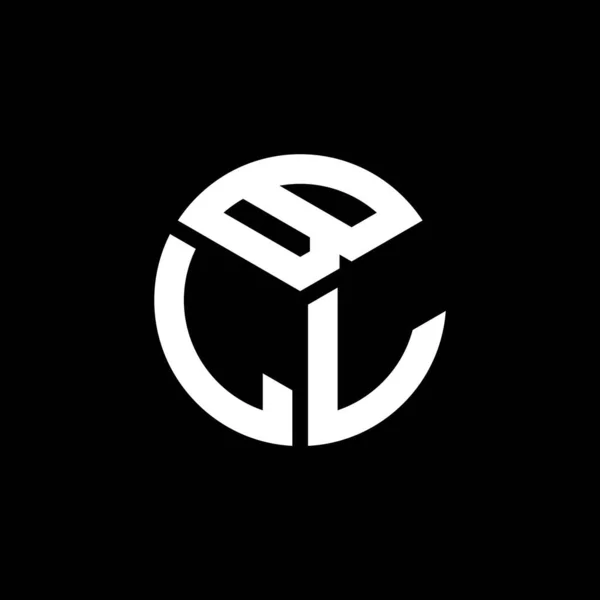 Bll Letter Logo Design Black Background Bll Creative Initials Letter — Stock Vector