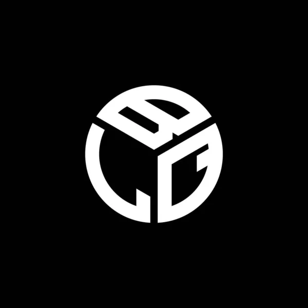 Projekt Logo Litery Blq Czarnym Tle Blq Twórcze Inicjały Koncepcja — Wektor stockowy