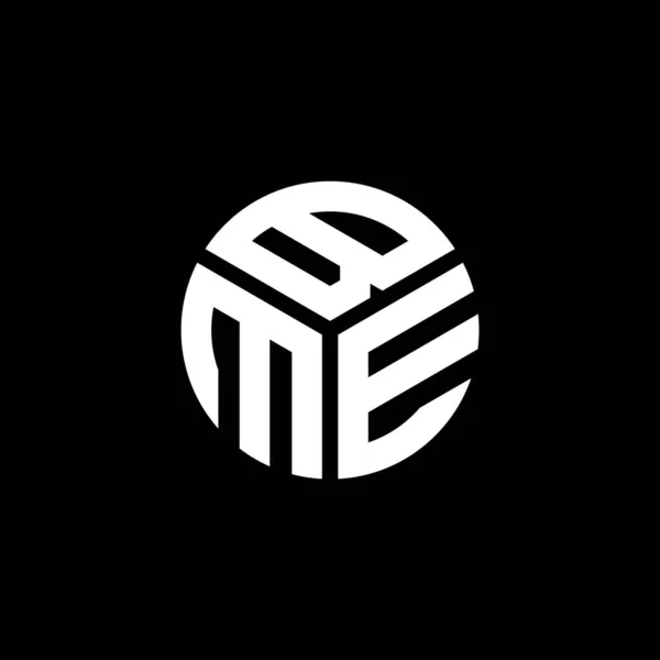 Дизайн Логотипа Bme Черном Фоне Креативные Инициалы Bme Буквенно Обозначают — стоковый вектор