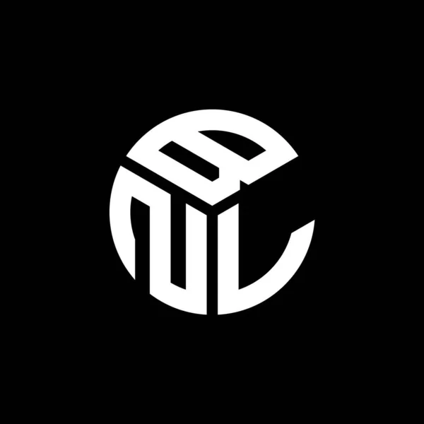 Projekt Logo Litery Bnl Czarnym Tle Bnl Twórcze Inicjały Koncepcja — Wektor stockowy