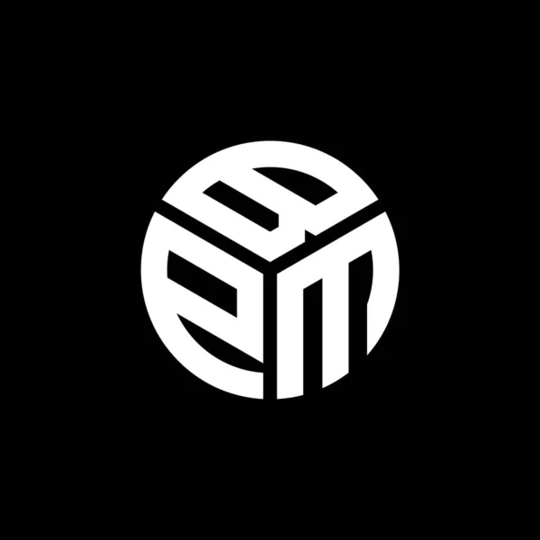 Logo Della Lettera Bpm Sfondo Nero Concetto Logo Lettera Iniziali — Vettoriale Stock