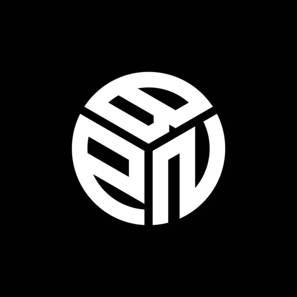 Дизайн Логотипа Bpn Чёрном Фоне Bpn Креативные Инициалы Буквенная Концепция — стоковый вектор