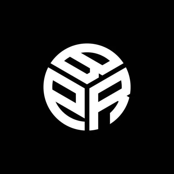 Projekt Logo Litery Bpr Czarnym Tle Bpr Twórcze Inicjały Koncepcja — Wektor stockowy
