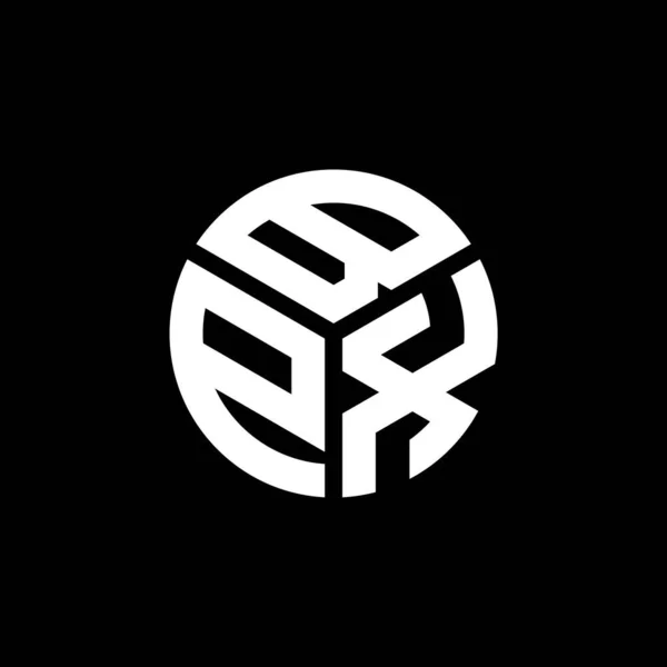 Siyah Arkaplanda Bpx Harf Logosu Tasarımı Bpx Yaratıcı Harflerin Baş — Stok Vektör