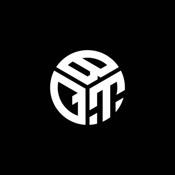 Design Logotipo Letra Bqt Fundo Preto Bqt Iniciais Criativas Conceito — Vetor de Stock