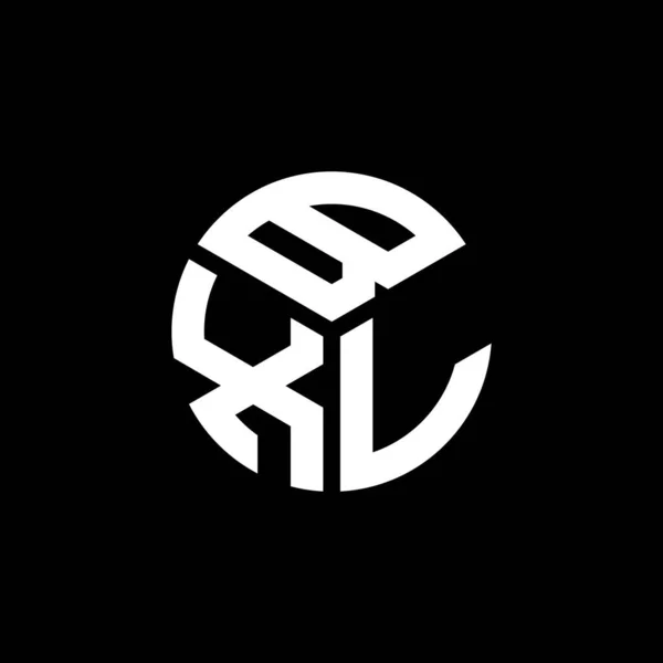 Bxl Дизайн Логотипу Літер Чорному Тлі Творчі Ініціали Bxl Мають — стоковий вектор