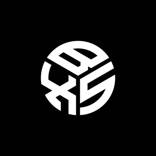 Bxs Logo Ontwerp Zwarte Achtergrond Bxs Creatieve Initialen Letter Logo — Stockvector