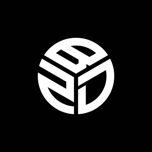 ブラックを基調としたBzdの文字ロゴデザイン Bzdクリエイティブイニシャルレターロゴコンセプト Bzdの文字デザイン — ストックベクタ