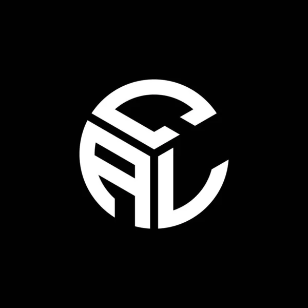 Cal Letter Logo Design Auf Schwarzem Hintergrund Cal Kreative Initialen — Stockvektor