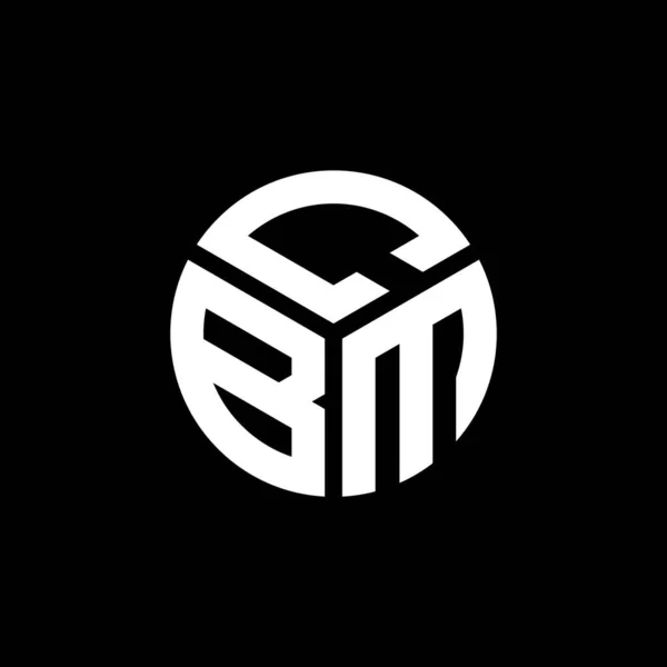 Дизайн Логотипа Cbm Чёрном Фоне Креативные Инициалы Cbm Буквенно Логотипная — стоковый вектор