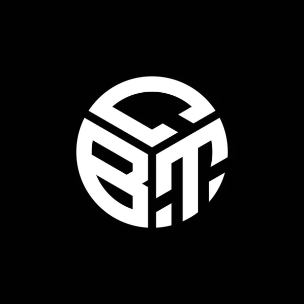 Projekt Logo Litery Cbt Czarnym Tle Inicjały Twórcze Cbt Litera — Wektor stockowy