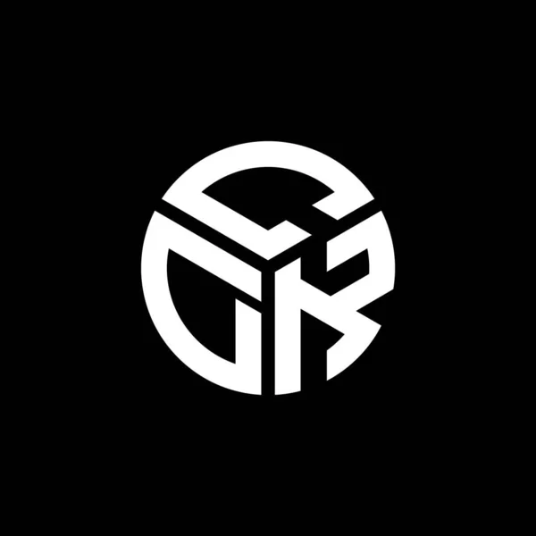 Diseño Del Logotipo Letra Cdk Sobre Fondo Negro Cdk Iniciales — Archivo Imágenes Vectoriales
