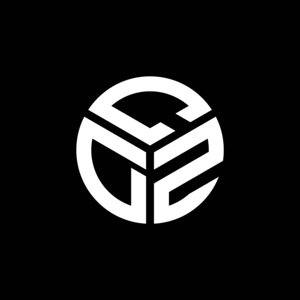 Cdz Letter Logo Design Black Background Cdz Creative Initials Letter — Stock Vector