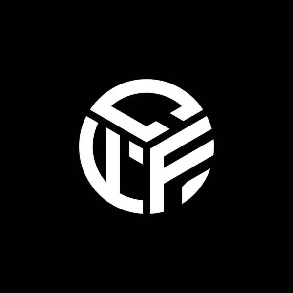 Cff Lettre Logo Design Sur Fond Noir Cff Initiales Créatives — Image vectorielle