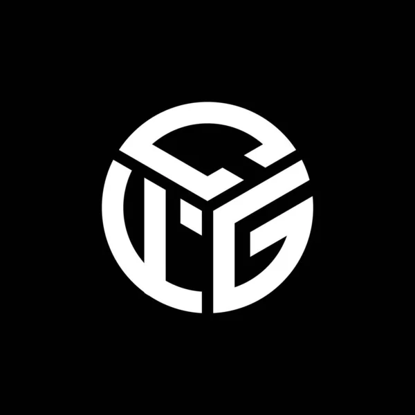 Дизайн Логотипа Cfg Чёрном Фоне Cfg Креативные Инициалы Буквы Логотип — стоковый вектор