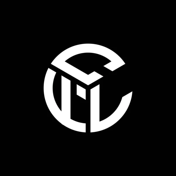 Cfl Lettre Logo Design Sur Fond Noir Cfl Initiales Créatives — Image vectorielle