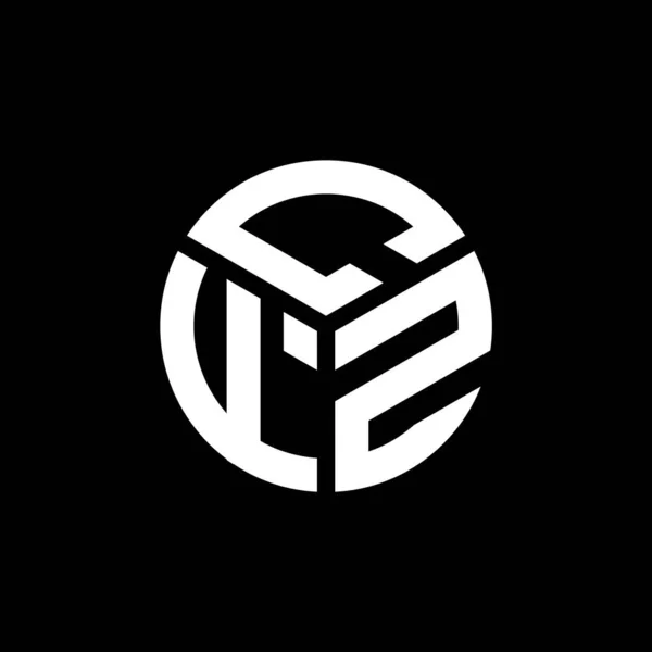 Cfz Lettera Logo Design Sfondo Nero Cfz Creativo Iniziali Lettera — Vettoriale Stock