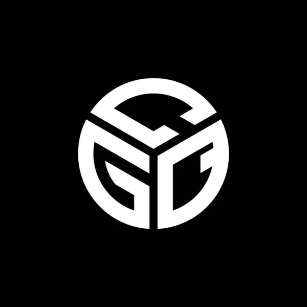 Σχεδιασμός Λογότυπου Γραμμάτων Cgq Μαύρο Φόντο Δημιουργικά Αρχικά Cgq Έννοια — Διανυσματικό Αρχείο