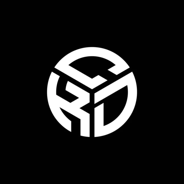 Siyah Arkaplanda Ckd Harf Logosu Tasarımı Ckd Yaratıcı Harflerin Baş — Stok Vektör