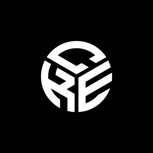 Cke Letter Logo Design Black Background Cke Creative Initials Letter — Stock Vector