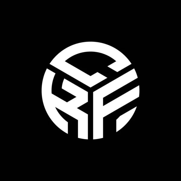Ckf Logo Ontwerp Zwarte Achtergrond Ckf Creatieve Initialen Letter Logo — Stockvector