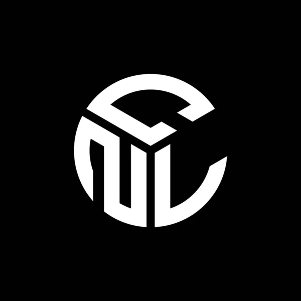 Cnl Letter Logo Design Black Background Cnl Creative Initials Letter — Stock Vector