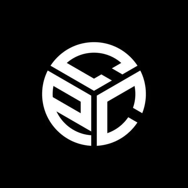 Cpc Letter Logo Design Auf Schwarzem Hintergrund Cpc Kreative Initialen — Stockvektor