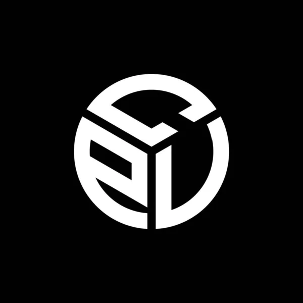 Cpv Letter Logo Design Auf Schwarzem Hintergrund Cpv Kreative Initialen — Stockvektor