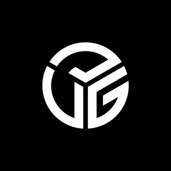 Дизайн Логотипу Літери Jug Чорному Тлі Творчі Ініціали Jug Концепція — стоковий вектор