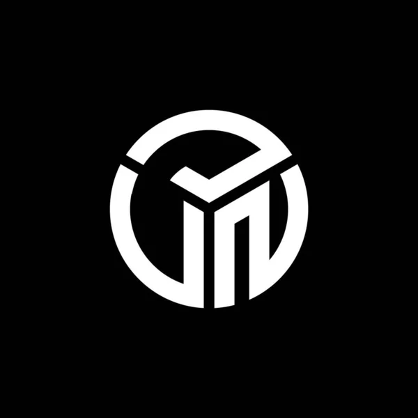 Projekt Logo Litery Jvn Czarnym Tle Jvn Twórcze Inicjały Koncepcja — Wektor stockowy