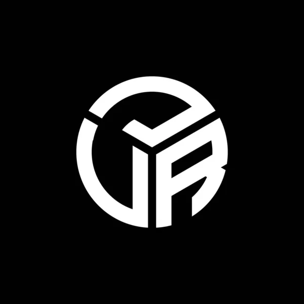 Jvr Letter Logo Design Auf Schwarzem Hintergrund Jvr Kreative Initialen — Stockvektor
