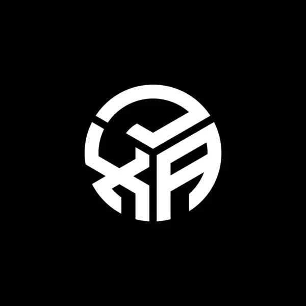 Jxa Letter Logo Design Auf Schwarzem Hintergrund Jxa Kreative Initialen — Stockvektor