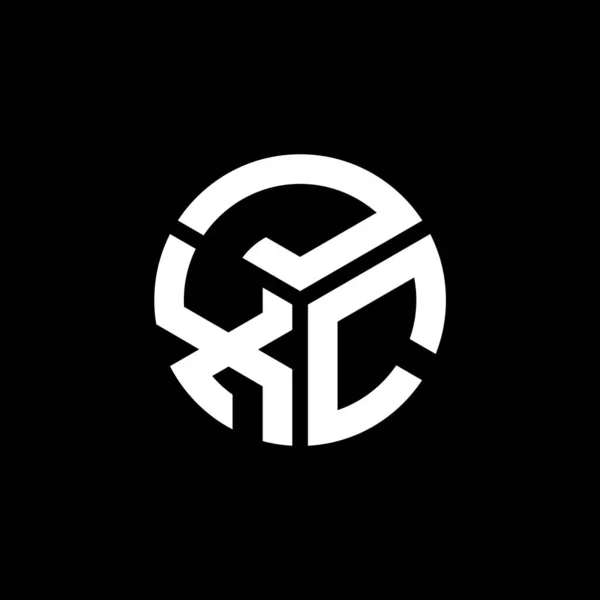 Дизайн Логотипа Jxc Чёрном Фоне Концепция Логотипа Инициалами Jxc Дизайн — стоковый вектор