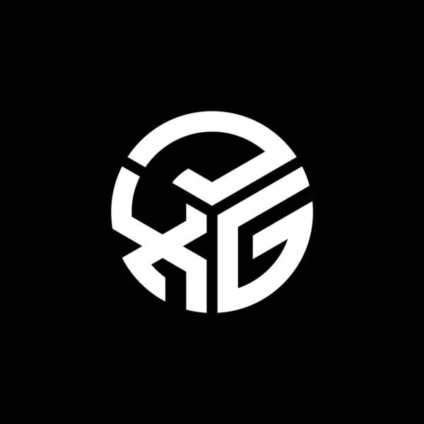 Projeto Logotipo Carta Jxg Fundo Preto Jxg Iniciais Criativas Conceito — Vetor de Stock