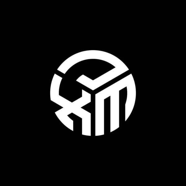 黒の背景にJxmレターロゴデザイン Jxm創造的なイニシャルの手紙のロゴの概念 Jxmレターデザイン — ストックベクタ
