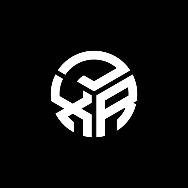 Projeto Logotipo Carta Jxr Fundo Preto Jxr Iniciais Criativas Conceito — Vetor de Stock