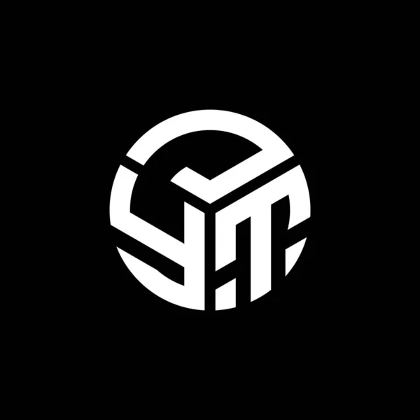 Дизайн Логотипа Jyt Черном Фоне Концепция Логотипа Буквенными Инициалами Jyt — стоковый вектор